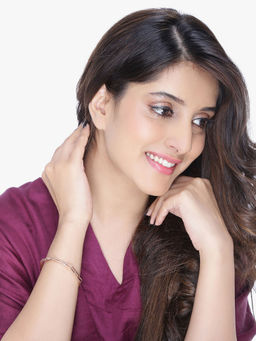 Yellow Chimes - Women Rose Gold-Plated Cuff Bracelet