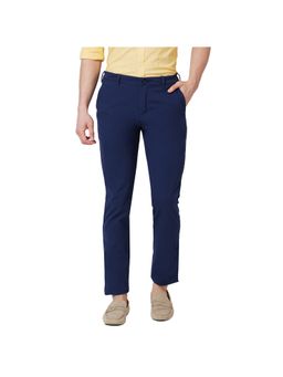 ColorPlus - Contemporary Fit Solid Dark Blue Trouser