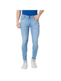 Park Avenue - Super Slim Fit Solid Blue Jeans