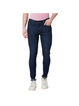 Park Avenue - Super Slim Fit Solid Dark Blue Jeans