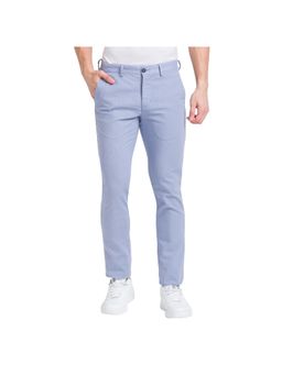 Park Avenue - Super Slim Fit Solid Blue Trouser