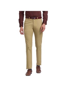 Park Avenue - Super Slim Fit Printed Khaki Trouser