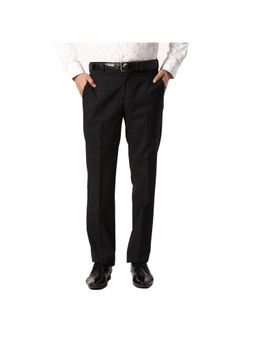 Park Avenue - Regular Fit Checkered Dark Blue Trouser