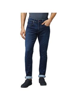 Raymond - Slim Fit Solid Dark Blue Jeans