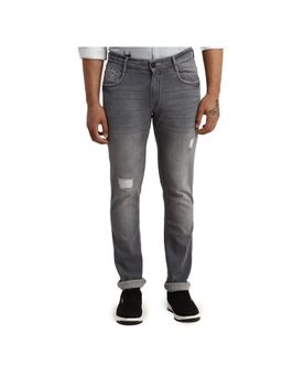 Parx - Slim Tapered Fit Solid Grey Jeans