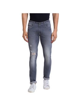 Parx - Skinny Fit Solid Grey Jeans