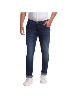 Parx - Skinny Fit Solid Dark Blue Jeans