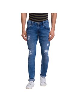 Parx - Skinny Fit Solid Dark Blue Jeans