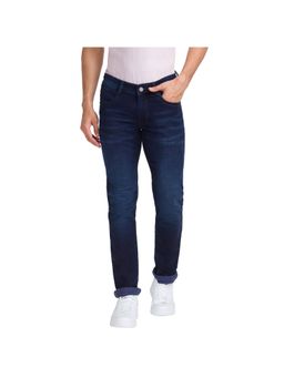 Parx - Slim Tapered Fit Solid Fancy Blue Jeans