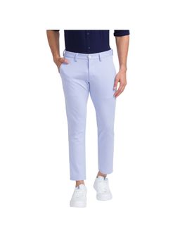 Parx - Super Slim Fit Solid Blue Trouser