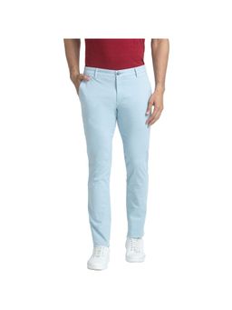 Parx - Super Slim Fit Solid Blue Trouser