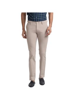 Parx - Super Slim Fit Solid Khaki Trouser