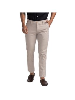Parx - Tapered Fit Yarn Dyed Khaki Trouser