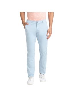 Parx - Tapered Fit Solid Blue Trouser