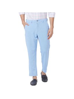 Parx - Carrot Fit Solid Blue Trouser