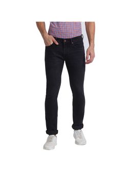 Raymond - Slim Fit Solid Black Jeans