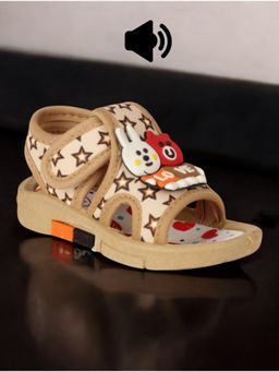 Lil Lollipop - Unisex Musical Sandals With Velcro Closing - Brown