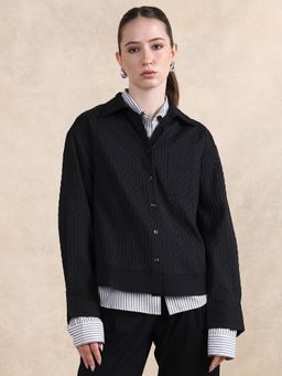 RAREISM - Semu Primary Black Regular Shirt