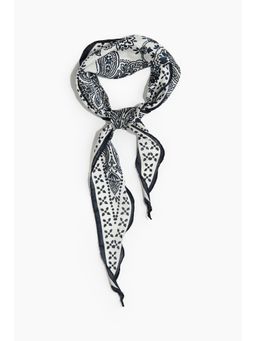 H&M - Women Black Diamond-Shaped Scarf