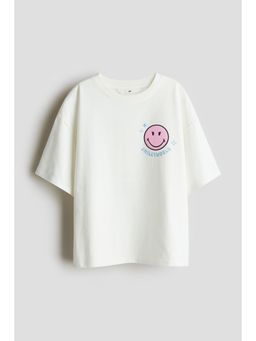 H&M - Boys Brown Printed Cotton T-Shirt