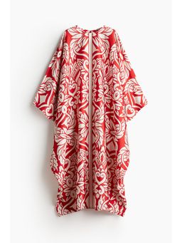 H&M - Women Red Satin Kaftan Dress