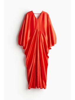 H&M - Women Red Satin Kaftan Dress