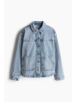 H&M - Women Blue Twill Overshirt