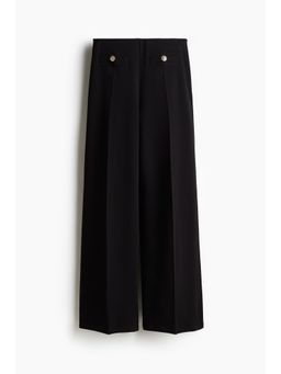 H&M - Women Black Wide Trousers