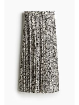 H&M - Women White Pleated Skirt