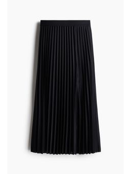 H&M - Women Black Pleated Skirt