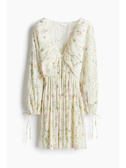H&M - Women White Plisse Dress