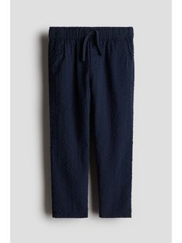 H&M - Boys Blue Cotton Seersucker Trousers