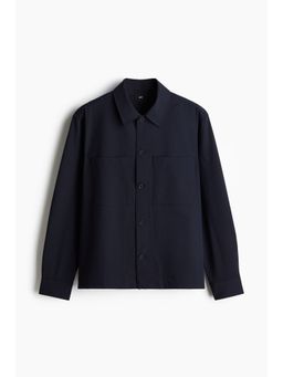 H&M - Men Blue Regular Fit Overshirt