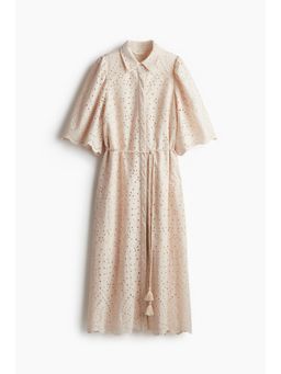 H&M - Women Black Broderie Anglaise Shirt Dress