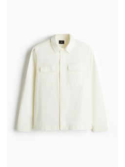 H&M - Men White Regular Fit Utility Overshirt