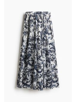 H&M - Women White Chiffon Maxi Skirt