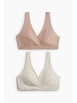 H&M - Women Mama 2-Pack Cotton Nursing Bras