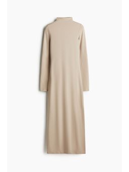 H&M - Women Beige Turtleneck Maxi Dress