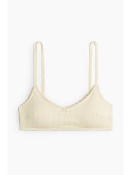 H&M - Women Yellow Padded Soft Pointelle Bra