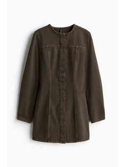 H&M - Women Brown Denim Dress