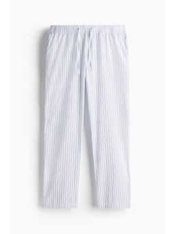 H&M - Men White Relaxed Fit Poplin Trousers
