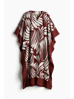 H&M - Women Brown Satin Kaftan Dress