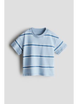 H&M - Boys Blue Printed Cotton T-Shirt