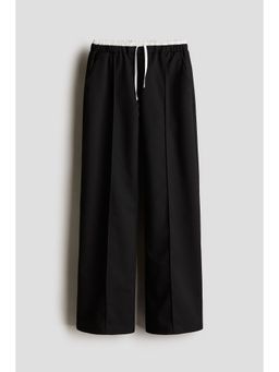 H&M - Girls Black Straight Leg Trousers