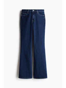H&M - Women Blue Curvy Fit Flared High Jeans