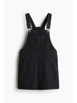 H&M - Women Black Denim Dungaree Dress