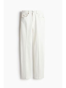 H&M - Women White Straight High Jeans