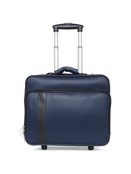 MBOSS - Faux Leather 2 Wheel Overnighter Laptop Trolley Travel Bag