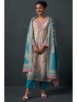 Autumnlane - Eliza Lapis Pakistani Kurta with Pant and Dupatta (Set of 3)