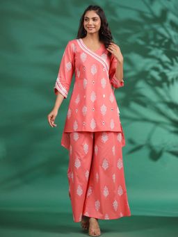 Gillori - Georgia Peach Kurta with Palazzo (Set of 2)